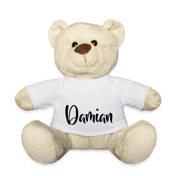 Nom - Damian - Nounours - blanc - Devant