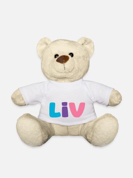 Nom - Liv - Nounours - blanc