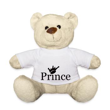 Prince Kind Familienwappen Prinz - Teddy - Weiß - Vorne
