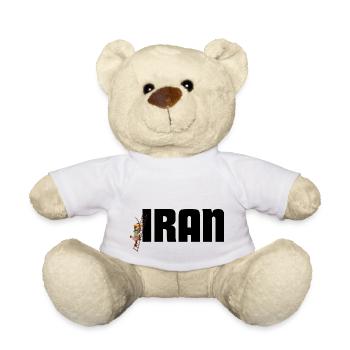 Iran - Persian Art - Teddy Bear - white - Front
