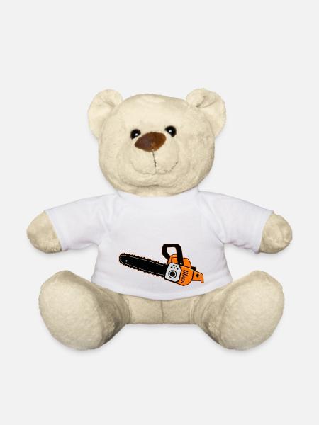 Motorsäge ORANGE - Teddy - Weiß