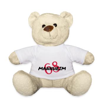 Mannheim Monnem Mannheimat - Teddy - Weiß - Vorne