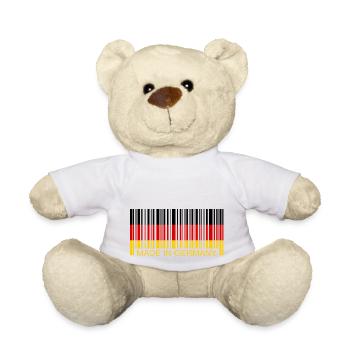 Barcode Made in Germany - Teddy - Weiß - Vorne