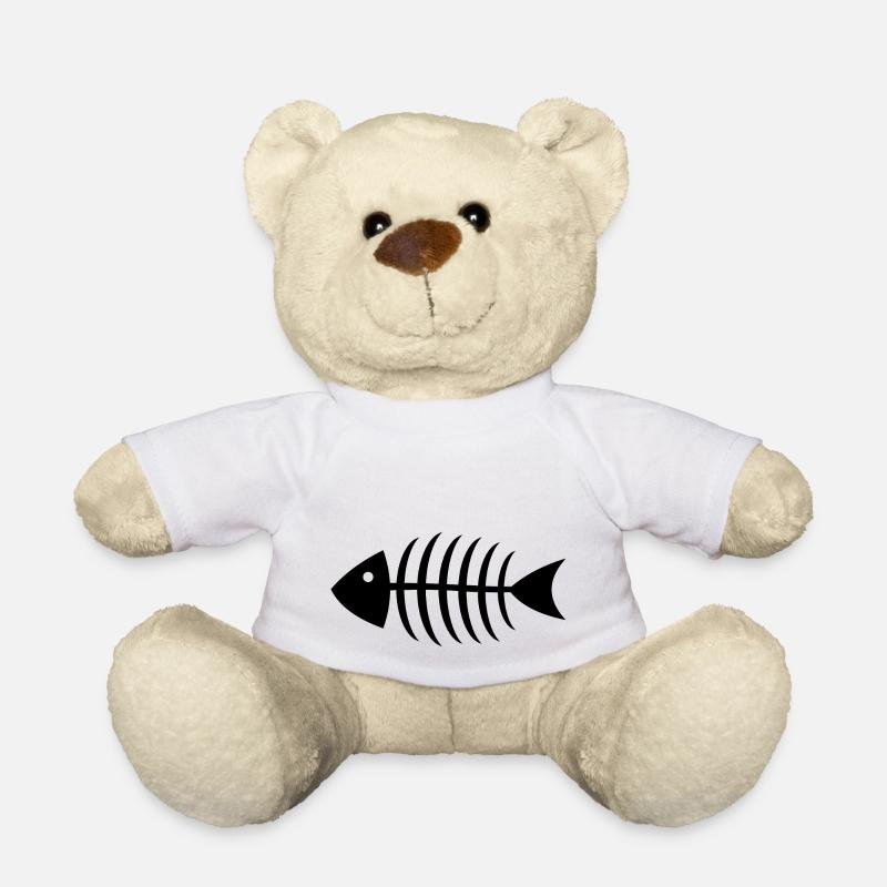 Arêtes de poisson - Nounours - blanc