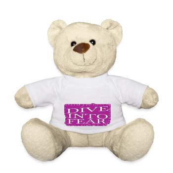 funny sayings birthday present happy - Teddy Bear - white - Front