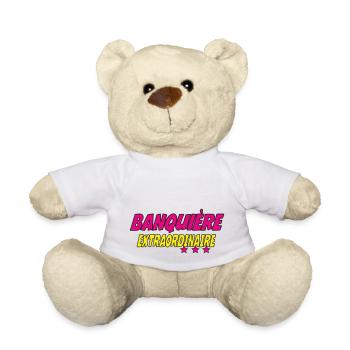 Banquière EXTRAORDINAIRE - Nounours - blanc - Devant
