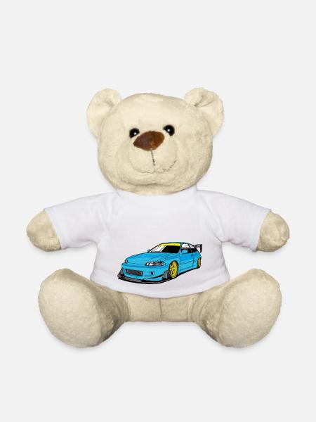 Racing car - Teddy - Weiß