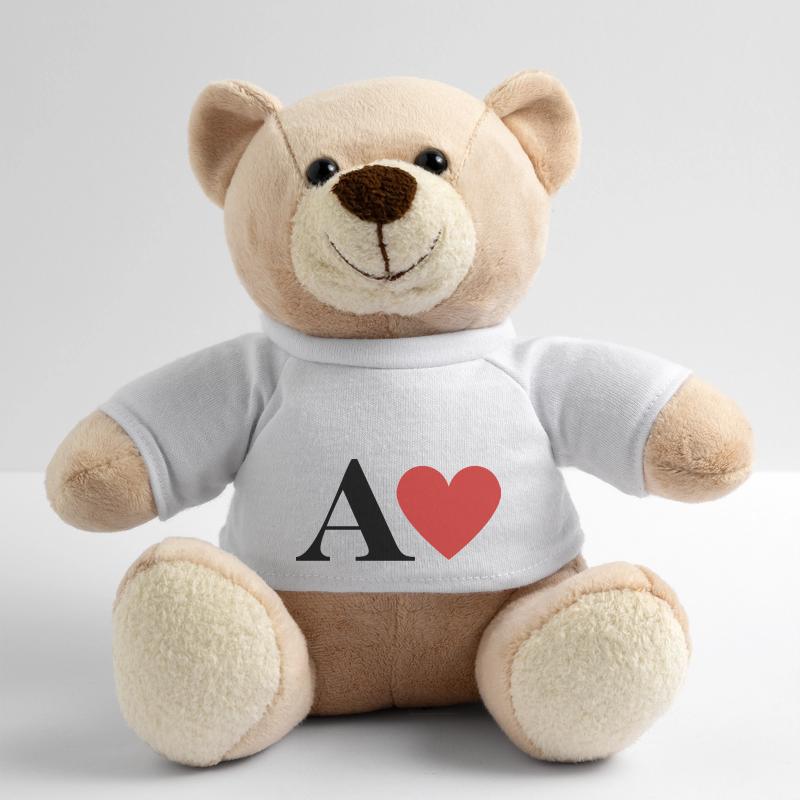 Roter Herz-Buchstabe Teddy