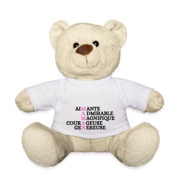 liebende Mutter bewundernswert schön mutig - Teddy - Weiß - Vorne