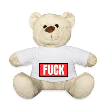 fuck - Teddy - Weiß - Vorne
