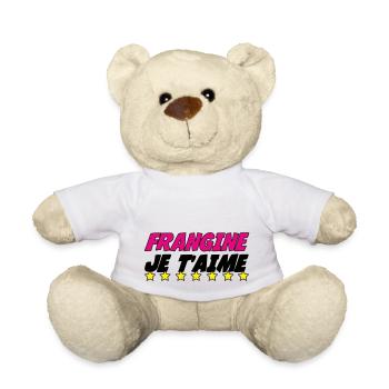 SCHWESTER, ICH LIEBE DICH - Teddy - Weiß - Vorne
