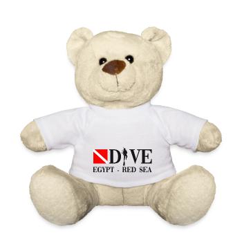 Dive Red Sea - Egypt - Ägypten - Teddy Bear - white - Front