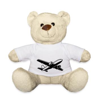 Pilote d’avion Aérodrome Sports de vol - Nounours - blanc - Devant