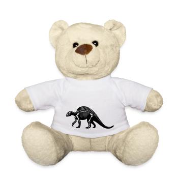 Fossile dinosaure - Nounours - blanc - Devant