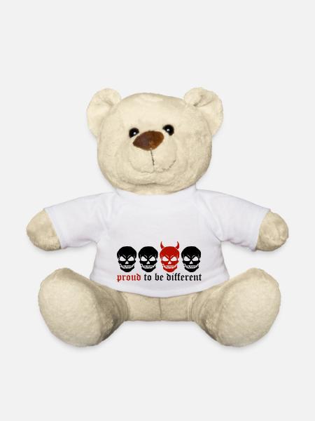 DIFFERENT SKULL - 2C - Teddy - Weiß