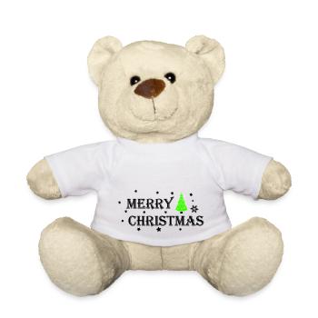 Merry Christmas - Teddy Bear - white - Front