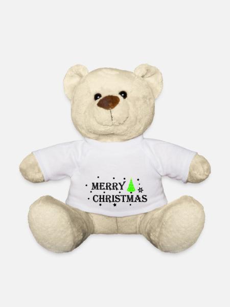 Merry Christmas - Teddy - Weiß