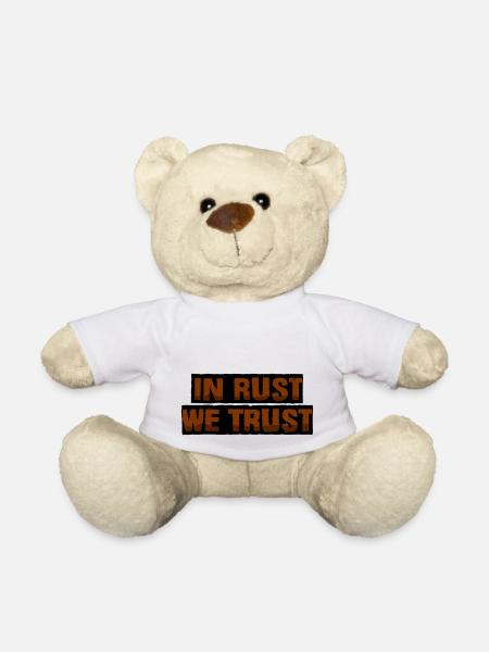 In Rost vertrauen wir - Teddy - Weiß