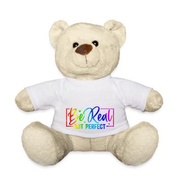 Être original vectorielle design symbole rétro citation étiquette - Nounours - blanc - Devant