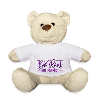 Être original vectorielle design symbole rétro citation étiquette - Nounours - blanc - Devant
