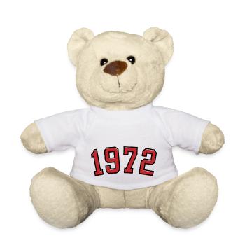 Année de naissance sport 1972 - Nounours - blanc - Devant