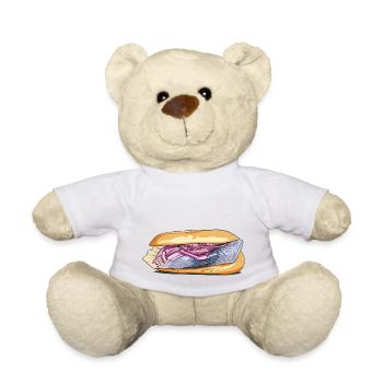 Fischsemmel // Illustration - Teddy - Weiß - Vorne