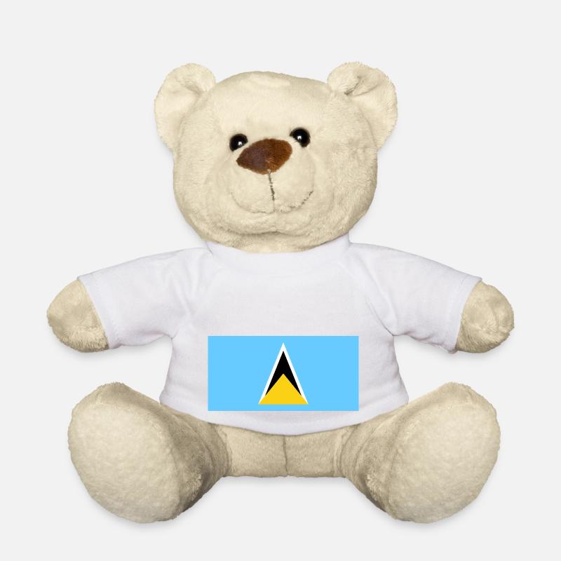 Saint Lucia - Teddy Bear - white