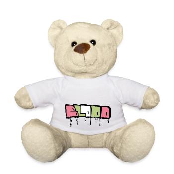 Graffiti style Splash hip hop colors painter color - Teddy Bear - white - Front