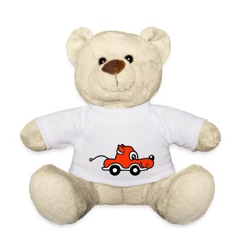 chien voiture jouet roues motrices télécommandées mignon - Nounours - blanc - Devant
