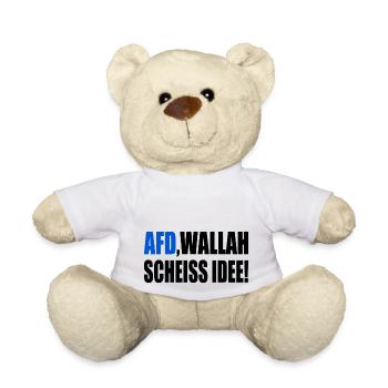 Afd wallah scheiss idee - Teddy - Weiß - Vorne