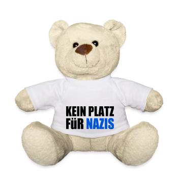 kein platz für nazis - Teddy - Weiß - Vorne