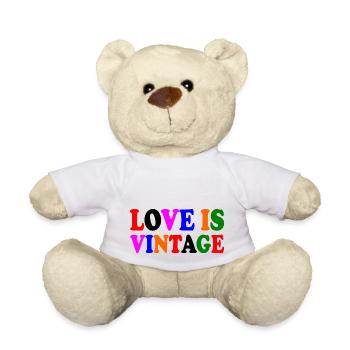 Love is vintage - Nounours - blanc - Devant