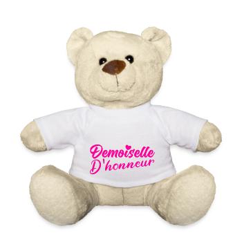 Demoiselle D'honneur EVJF Future Mariée Mariage - Nounours - blanc - Devant