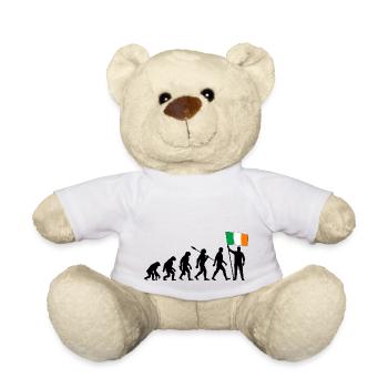 Irland - Evolution - Flagge - Nation - Teddy - Weiß - Vorne