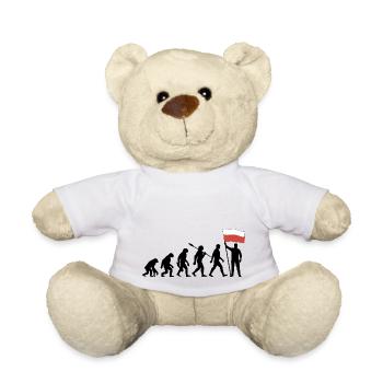 Polen - Evolution - Flagge - Nation - Teddy - Weiß - Vorne
