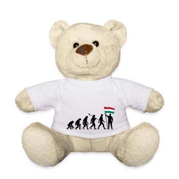 Ungarn - Evolution - Flagge - Nation - Teddy - Weiß - Vorne