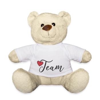 Team Heart - Teddy Bear - white - Front