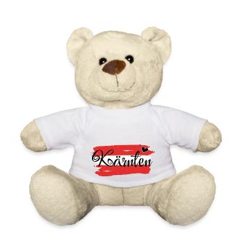 Flagge Österreich Kärnten - Teddy - Weiß - Vorne