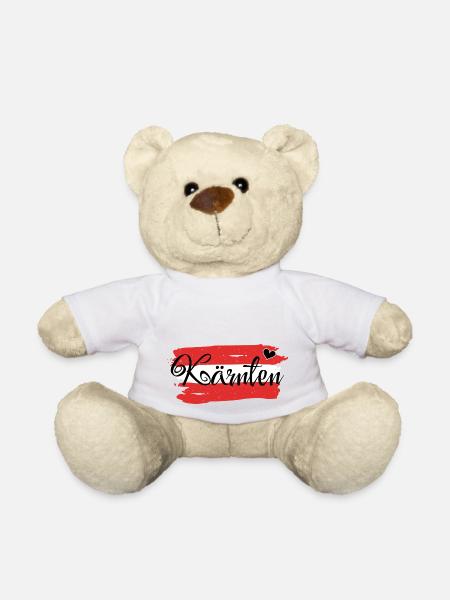 Flagge Österreich Kärnten - Teddy - Weiß