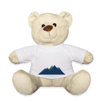 Paysage de montagne minimaliste - Nounours - blanc - Devant