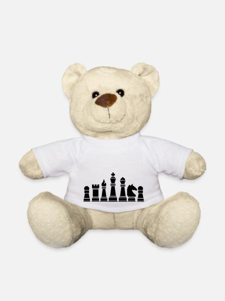 schachfiguren - Teddy - Weiß