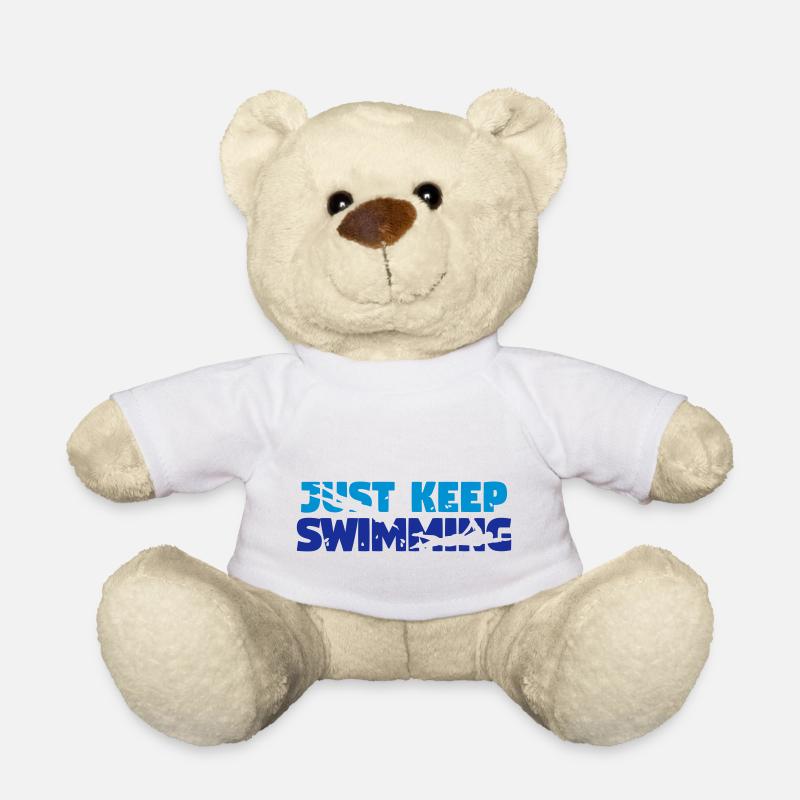 Schwimmen, schwimmer - Teddy - Weiß