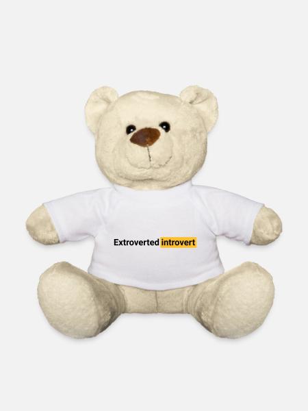 Extroverted introvert (black) - Teddy - Weiß