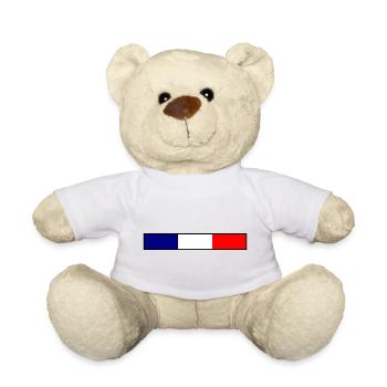 Frankreich - Teddy - Weiß - Vorne