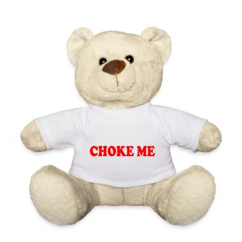 Choke me - Teddy - Weiß - Vorne