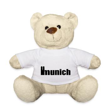 Servus - Greetings from Munich - Frauenkirche - Teddy Bear - white - Front