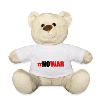 No war - Teddy Bear - white - Front