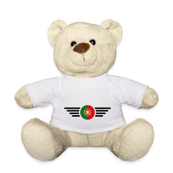 Portugal Style T-Shirt - Teddy Bear - white - Front