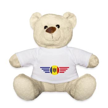 Ich liebe Moldawien, Eleganz Stil Design T-Shirt - Teddy - Weiß - Vorne