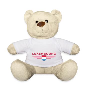 Design de t-shirt luxembourgeois pour les fans - Nounours - blanc - Devant